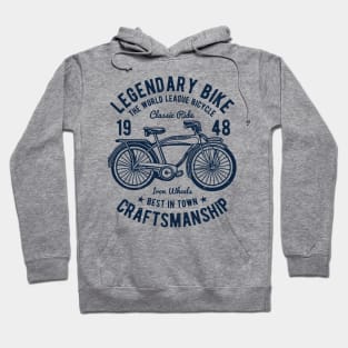 Legendary Bike Craftsmanship Classic Ride Iron Wheels Bicycle Hoodie